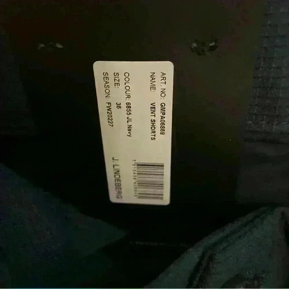 J. Lindeberg Mens Navy Blue Vent Golf Shorts Quick Dry Size 36 NWT - Picture 7 of 7